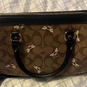 Beautiful Coach Rowan Signature Bumble Bee Satchel!